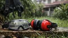 Cara guna mesin potong rumput gendong dengan selamat di rumah